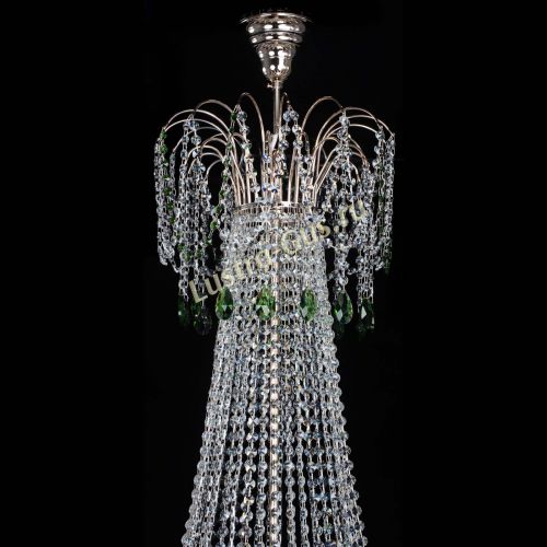 Люстра Елизавета Восток зеленая в Сочи Гусь Хрустальный