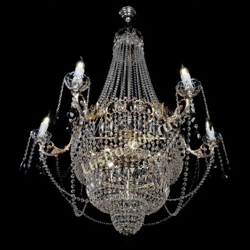 Люстра Елизавета черная в Сочи Гусь Хрустальный