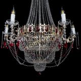 Люстра Елизавета красная в Сочи