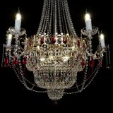 Люстра Елизавета красная в Сочи