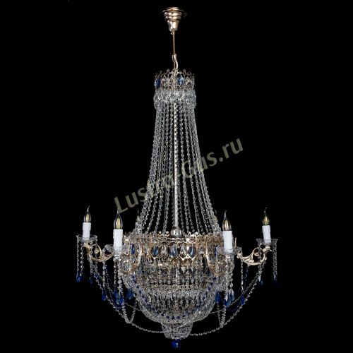 Люстра Елизавета синяя в Сочи Гусь Хрустальный
