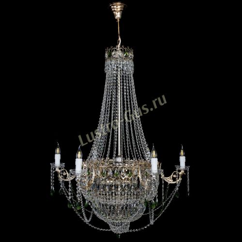 Люстра Елизавета зеленая в Сочи Гусь Хрустальный