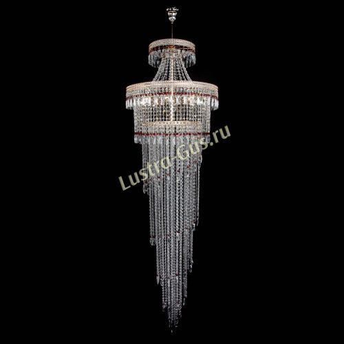 Люстра Флоренция Водопад №8 красная в Сочи Гусь Хрустальный