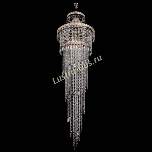 Люстра Флоренция Водопад №8 красная в Сочи Гусь Хрустальный