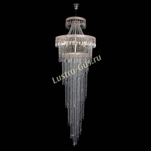 Люстра Флоренция Водопад №8 розовая в Сочи Гусь Хрустальный