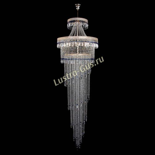 Люстра Флоренция Водопад №8 синяя в Сочи Гусь Хрустальный