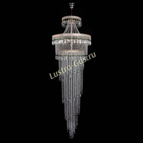 Люстра Флоренция Водопад №8 зеленая в Сочи Гусь Хрустальный
