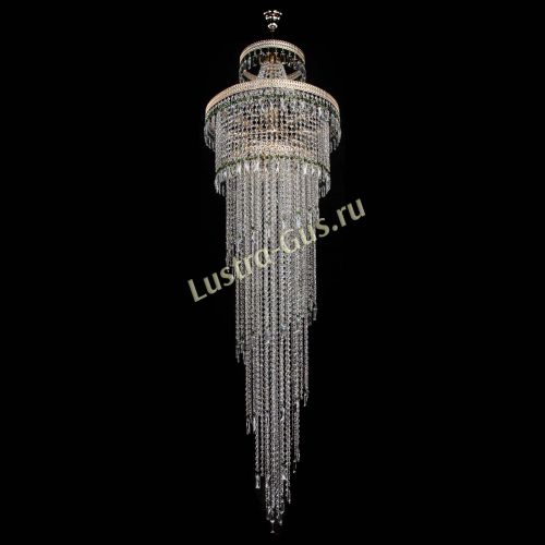Люстра Флоренция Водопад №8 зеленая в Сочи Гусь Хрустальный