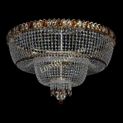 Большая люстра Хрустальный Каскад Дворцовый чайный в Сочи Гусь Хрустальный