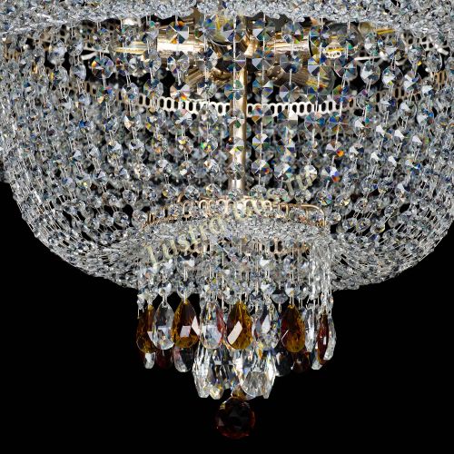 Большая люстра Хрустальный Каскад Дворцовый чайный в Сочи Гусь Хрустальный