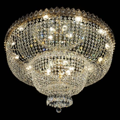 Люстра Хрустальный Каскад Дворцовый в Сочи Гусь Хрустальный