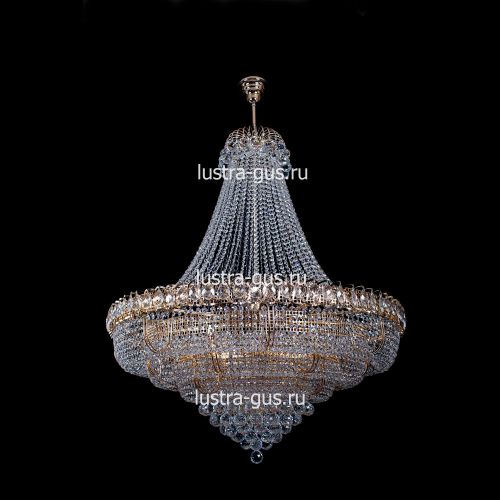 Люстра Хрустальное Кольцо пирамида с подвесом в Сочи Гусь Хрустальный