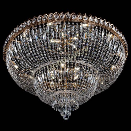 Люстра Хрустальный Каскад №17 с пластинками в Сочи Гусь Хрустальный