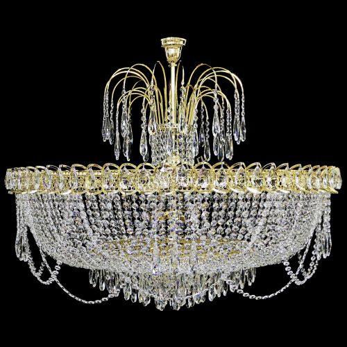 Люстра Хрустальный Каскад №12 Королевский в Сочи Гусь Хрустальный