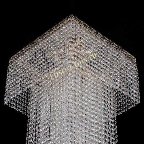 Люстра Колонна Квадрат Длинный в Сочи Гусь Хрустальный