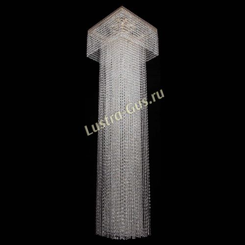 Люстра Колонна Квадрат Длинный в Сочи Гусь Хрустальный
