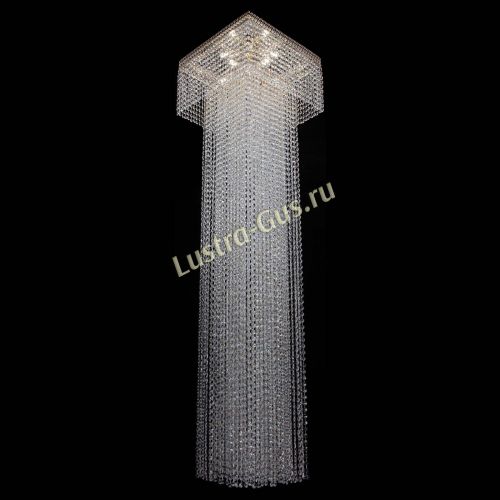Люстра Колонна Квадрат Длинный в Сочи Гусь Хрустальный
