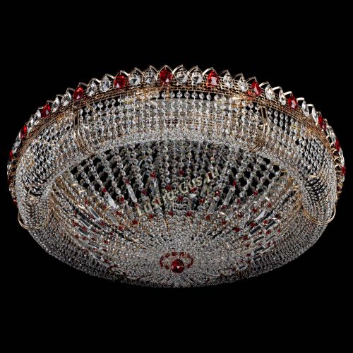 Люстра Кольцо Классика №12 красная в Сочи Гусь Хрустальный