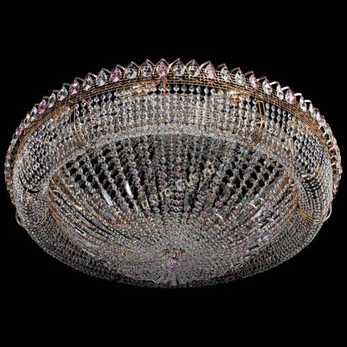 Люстра Кольцо Классика №12 розовая в Сочи Гусь Хрустальный