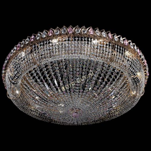 Люстра Кольцо Классика №12 розовая в Сочи Гусь Хрустальный