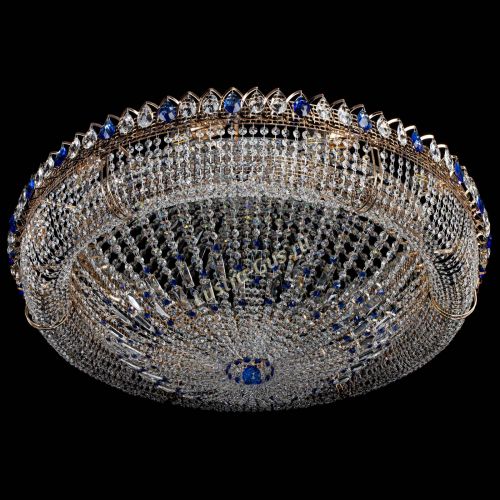 Люстра Кольцо Классика №12 синяя в Сочи Гусь Хрустальный