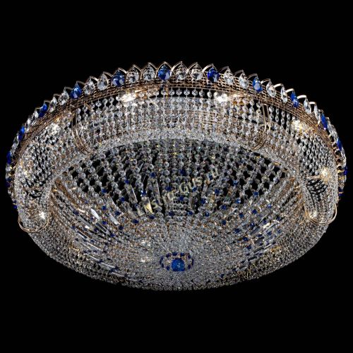 Люстра Кольцо Классика №12 синяя в Сочи Гусь Хрустальный