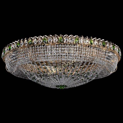 Люстра Кольцо Классика №12 зеленая в Сочи Гусь Хрустальный