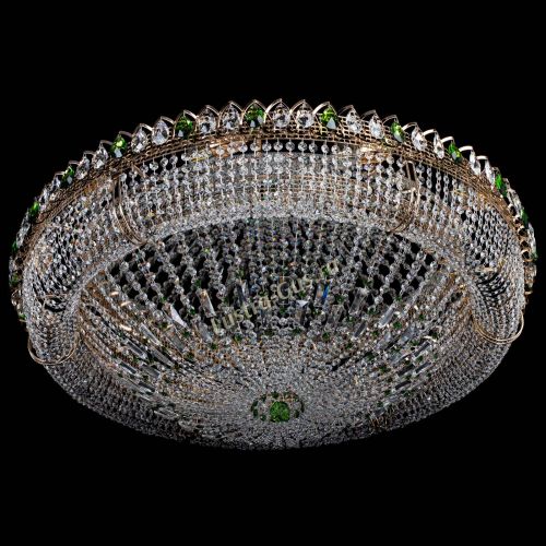 Люстра Кольцо Классика №12 зеленая в Сочи Гусь Хрустальный