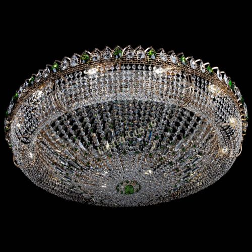 Люстра Кольцо Классика №12 зеленая в Сочи Гусь Хрустальный