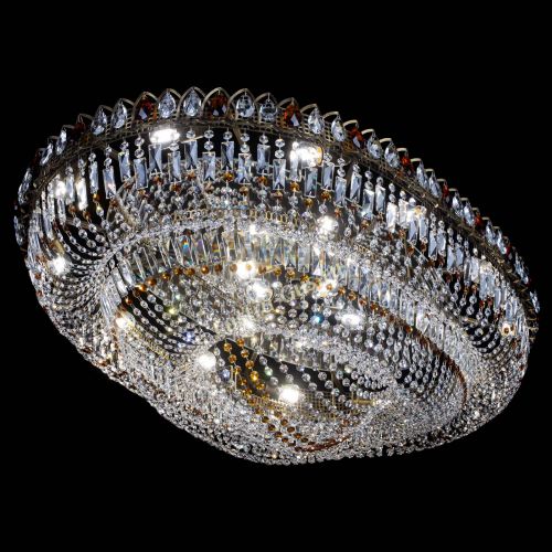 Люстра Кольцо Овал №17 под бронзу чайная в Сочи Гусь Хрустальный