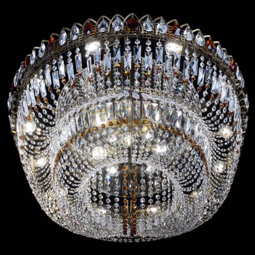 Люстра Кольцо Овал №17 под бронзу чайная в Сочи Гусь Хрустальный