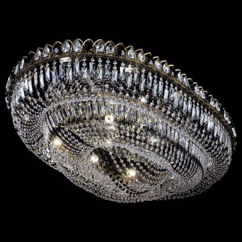 Люстра Кольцо Овал №17 под бронзу черная в Сочи Гусь Хрустальный