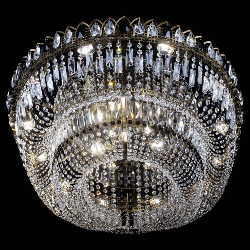 Люстра Кольцо Овал №17 под бронзу черная в Сочи Гусь Хрустальный