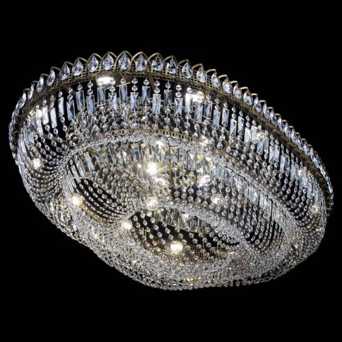 Люстра Кольцо Овал №17 под бронзу в Сочи Гусь Хрустальный