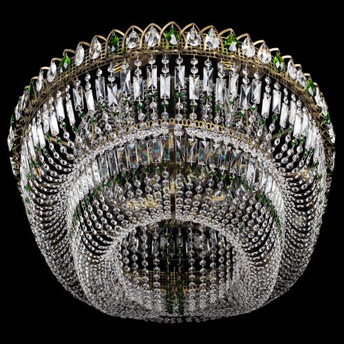 Люстра Кольцо Овал №17 под бронзу зеленая в Сочи Гусь Хрустальный