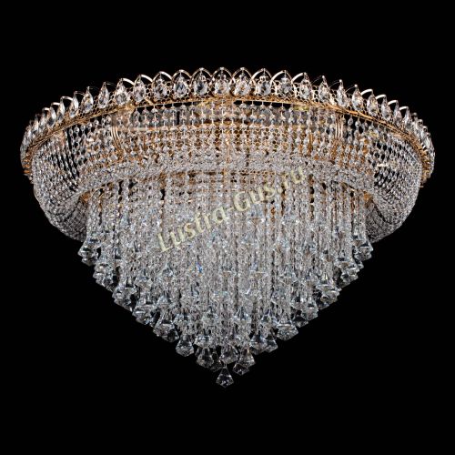 Люстра Кольцо Пирамида Конус 1000 мм в Сочи Гусь Хрустальный