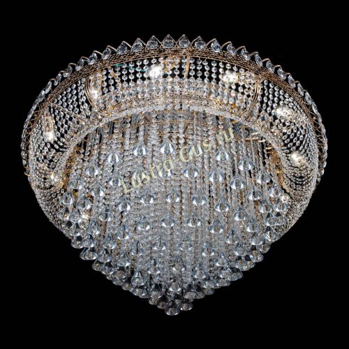 Люстра Кольцо Пирамида Конус 1000 мм в Сочи Гусь Хрустальный