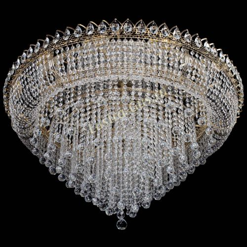 Люстра Кольцо Пирамида Шар 30 большая в Сочи Гусь Хрустальный