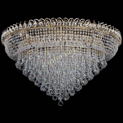 Люстра Кольцо Пирамида Шар 40 большая в Сочи Гусь Хрустальный