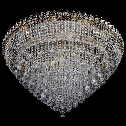 Люстра Кольцо Пирамида Шар 40 большая в Сочи Гусь Хрустальный