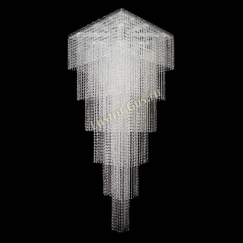Люстра Квадрат Каскад №8 в Сочи Гусь Хрустальный