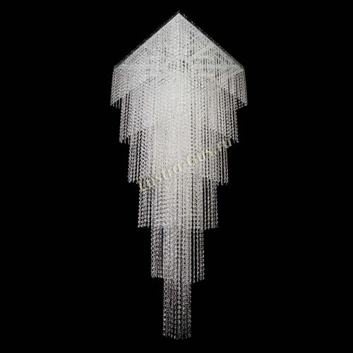 Люстра Квадрат Каскад №8 в Сочи Гусь Хрустальный