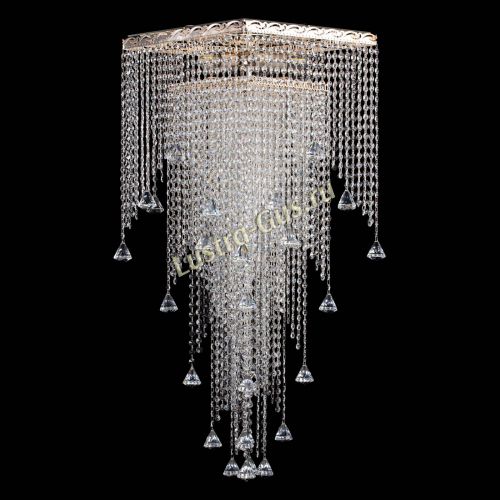 Люстра Квадрат Водопад с конусами в Сочи Люстра Квадрат Водопад с конусами в Сочи