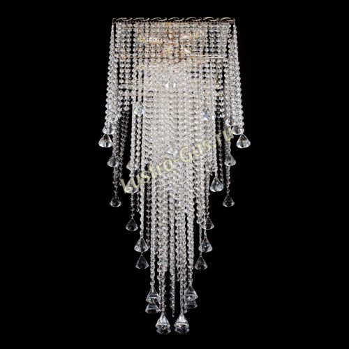 Люстра Квадрат Водопад с конусами в Сочи Гусь Хрустальный