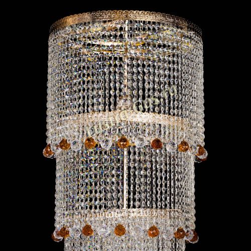 Люстра Милан каскад шар чайный в Сочи Гусь Хрустальный