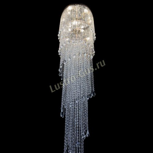 Люстра Милан каскад журавлик в Сочи Гусь Хрустальный
