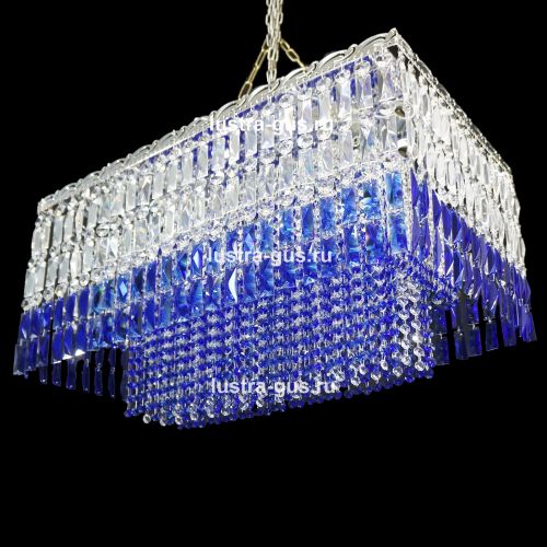 Люстра Капель Прямоугольная Пластинка в Сочи Гусь Хрустальный