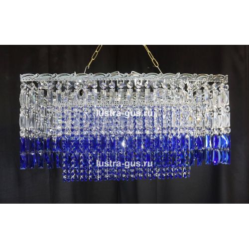Люстра Капель Прямоугольная Пластинка в Сочи Гусь Хрустальный