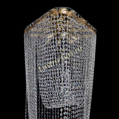 Люстра Прага каскад в Сочи Гусь Хрустальный