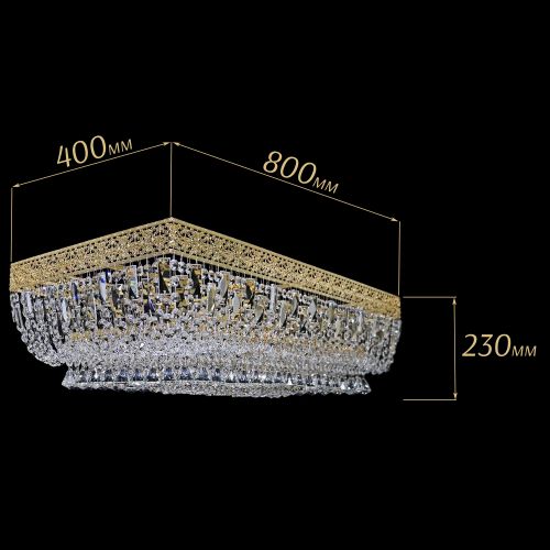 Люстра Прямоугольник Италия №8 в Сочи Гусь Хрустальный